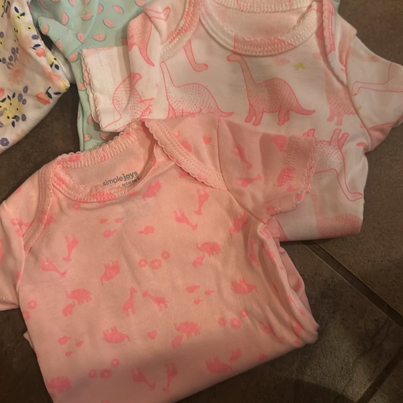 Carters Newborn baby onesies(5), free book or Aden and Anais blanket w/purchase - Picture 3 of 9